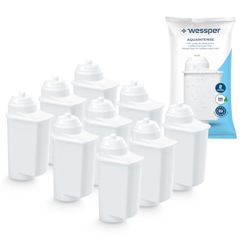 Wessper Wasserfilter Kartusche 9 Stücke TZ700D3, 467873, 575491, Brita Intenza Filter für Kaffeevollautomaten | Kompatibel mit Siemens EQ 6,9, TI305206RW, Bosch TCZ7003 TCZ-7003 TCZ7033 von Wessper