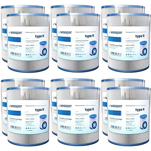 Wessper Wasserfilter Kartuschen Type H, Kartuschen Filter Typ H für Intex Schwimmbecken, Swimming Pool Filter Filterkartusche Ersatzfilter Typ H für Intex Filterkartusche 29007, 12 Stück Wessper Wasserfilter Kartuschen Type H, Kartuschen Filter Typ H für Intex Schwimmbecken, Swimming Pool Filter Filterkartusche Ersatzfilter Typ H für Intex Filterkartusche 29007, 12 Stück von Wessper