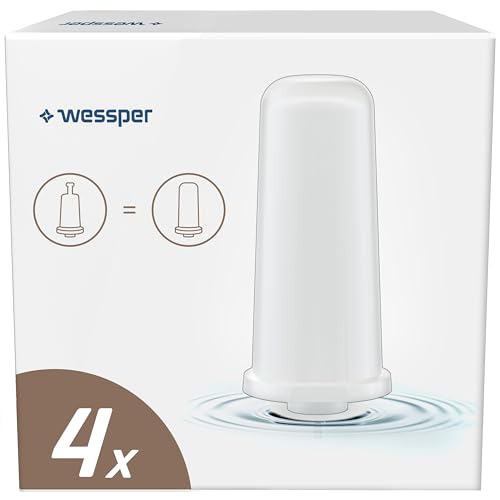 Wessper Wasserfilter Kartuschen für Kaffeemaschinen, Water Filter Kaffeevollautomaten, Filterpatronen Kompatibel mit Sage Barista Touch Express SES880, SES875 – 4 Stück von Wessper