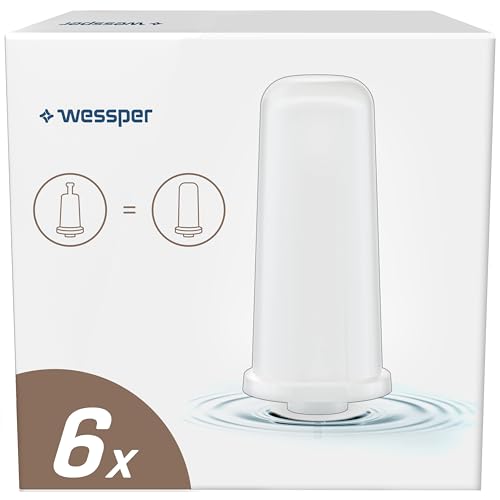 Wessper Wasserfilter Kartuschen für Kaffeemaschinen, Water Filter Kaffeevollautomaten, Filterpatronen Kompatibel mit Sage Barista Touch Express SES880, SES875 – 6 Stück von Wessper