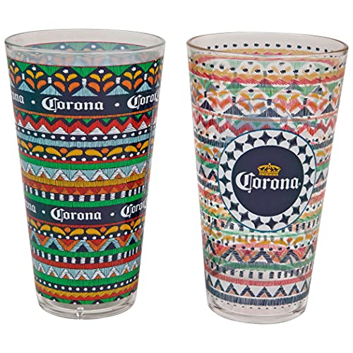 West Coast Novelty Corona Pint-Gläser, extra bunt, 2 Stück von West Coast Novelty