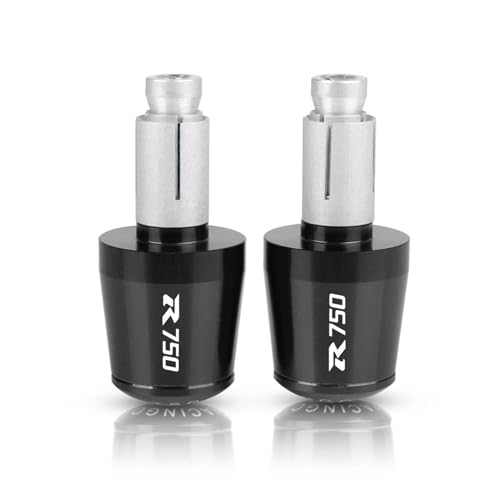 7/8 "22mm Motorrad Lenker Griffe Enden Griff Bar Kappe End Stecker Für Suzuki GSXR 750 GSX-R750 GSX R 750 GSX-R 750 1989-2022 2019(Black-Black) von WestCH