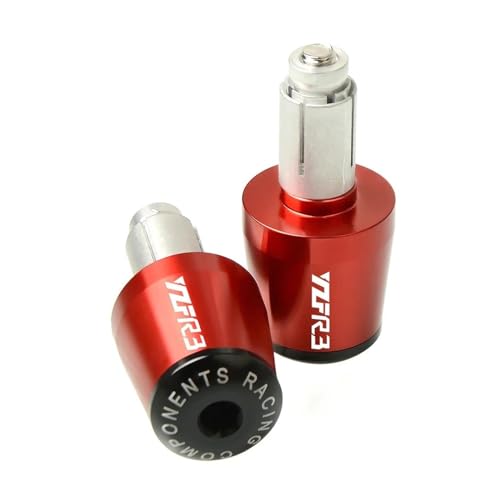CNC 22MM Lenkergriffe Lenkerkappe Endstopfen Für YZFR3 YZF-R3 YZF R3 2012 2013 2014 2015 2016 2017 2018(Red) von WestCH