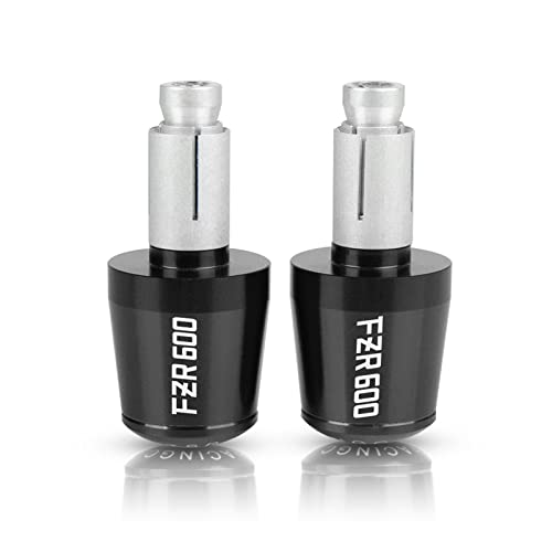 FÜR FZR600 FZR 600 1989 1990 1991 1992 1993 7/8 "Motorrad Aluminium Lenker Slider Griff Bar End Gewichte Griffe Kappe(Black) von WestCH