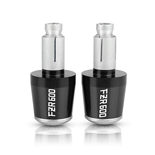 FÜR FZR600 FZR 600 1989 1990 1991 1992 1993 7/8 "Motorrad Aluminium Lenker Slider Griff Bar End Gewichte Griffe Kappe(Silver) von WestCH