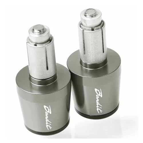 Für Suzuki Bandit 1250 250 400 650 GSF650 Bandit 1200 BANDIT250 Motorrad Zubehör Lenker Handgriffe Griff Bar End Kappe(Grey) von WestCH