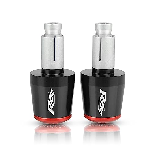 Für YZF R6 YZF-R6 R6S R 6S 2003 2004 2005-2008 Motorrad Zubehör 7/8 "22 MM Lenker Handgriffe Griff Bar End Kappe(Black-Red) von WestCH
