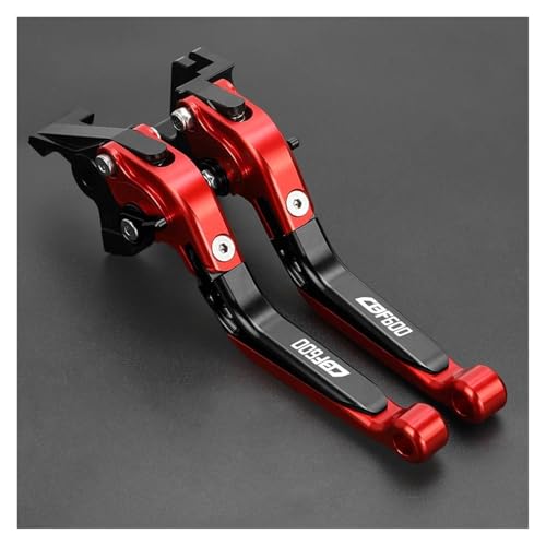 Kupplung Brems- Und Kupplungshebel Für CBF600 CBF 600 SA 2010 2011 2012 2013 CBF600SA Motorrad, Verstellbar, Klappbar, Ausziehbar Bremsgriff(Red) von WestCH