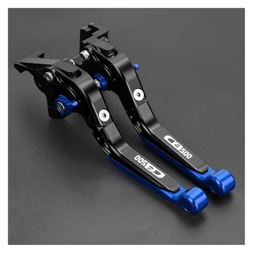 Kupplung CB 500X 500F Für CB500 F CB500X 2022 Motorrad Verstellbare, Klappbare Bremskupplungshebel, 22 Mm Lenkergriff, CB 500 F/X Bremsgriff(Blue) von WestCH