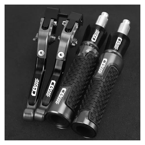 Kupplung Für CB500F CB500 F CB 500F 2022 2023 2024 Motorradzubehör: Verstellbare Bremskupplungshebel, Lenkerenden Bremsgriff(Grey) von WestCH