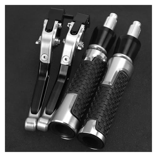 Kupplung Für CB650R 2018 2019 2020 2021 2022 CB 650R 2023 Motorrad-Bremskupplungshebel, Lenkergriffe Bremsgriff(Silver Black) von WestCH