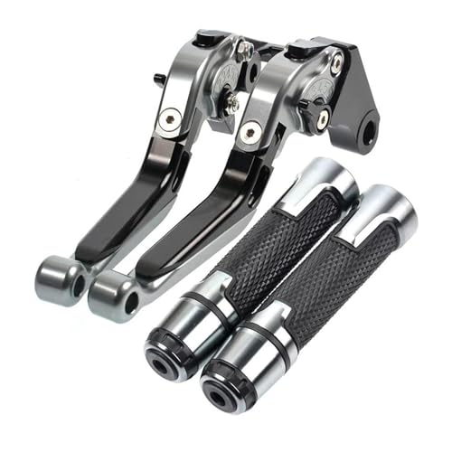 Kupplung Für Suzuki HAYABUSA GSXR1300 GSX1300R GSX 1300 R 2008–2017, 2016–2015, Verstellbare Motorrad-Bremskupplungshebel Und Lenkergriffe Bremsgriff(Grey) von WestCH