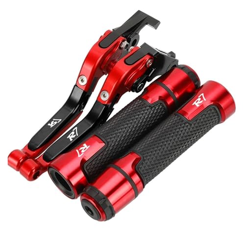 Kupplung Für YZFR7 YZF-R7 2022 2023: Verstellbare, Klappbare Brems- Und Kupplungshebel, Lenkergriffe Und Endstücke, YZF R7 Motorradzubehör Bremsgriff(Red) von WestCH