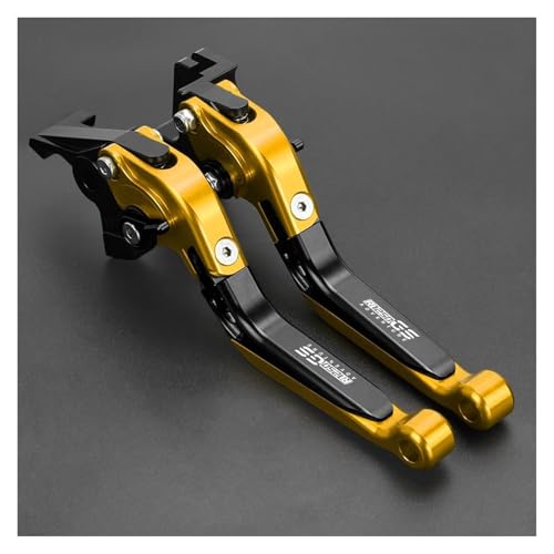 Kupplung Motorrad R 1250 GS ADVENTURE Verstellbarer, Klappbarer Und Ausziehbarer Lenker Für BMW R1250GS ADVENTURE 2019–2020 Brems-/Kupplungshebel Bremsgriff(Gold) von WestCH