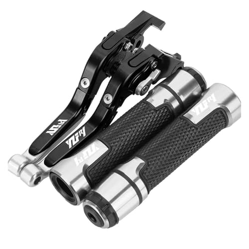 Kupplung Motorradzubehör Für YZFR1 YZF R1 2004–2009 2010 2011 2012 2013 2014 Brems-/Kupplungshebel, Lenkergriffe, YZF-R1 Bremsgriff(Black Silver) von WestCH