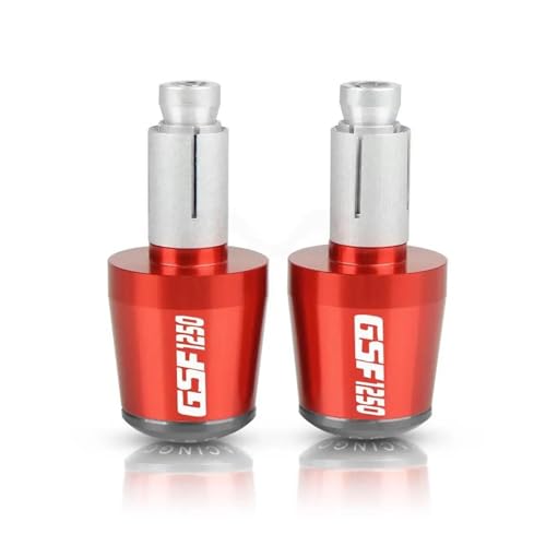 Lenkergriffe Steckerkappen Für Suzuki GSF1250 BANDIT 2007–2015 2016 GSF 1250 2008 2009 2010 Motorrad-Lenker-Endgewicht(Red Gray) von WestCH