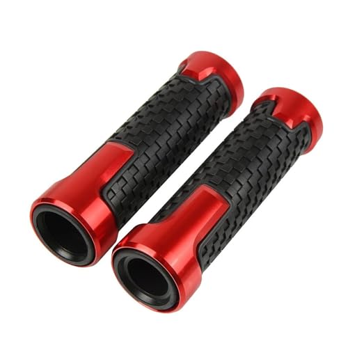 Motorrad Griff 7/8'' Lenkerset Griffe Handgriff Für CBF 500 600 600S 1000 CBF600 CBF1000 CBF500 CB600S CBF 125 150 250 500 600 600s Motorrad-Lenkergriffe(Red) von WestCH