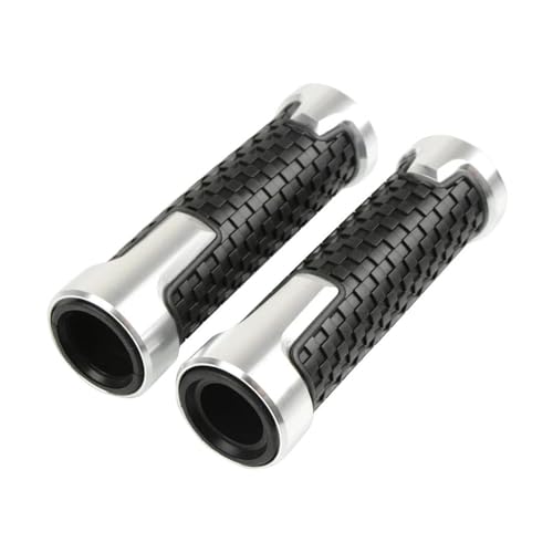 Motorrad Griff Für CB 500F 2013-2020 2019 CB500 CB 500 F 2021 Motorrad 22 Mm 7/8 Zoll CNC-Lenkergriffe Gummigriffzubehör Motorrad-Lenkergriffe(Silver) von WestCH