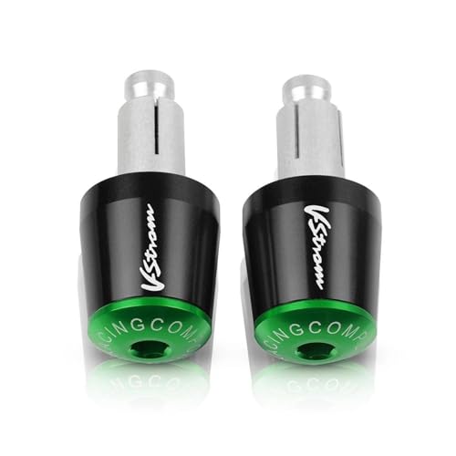 Motorrad Lenker Handgriffe Griff Bar End Kappe FÜR Suzuki V-Strom 250 650 1000 DL250 DL650 DL1000/V-Strom1000/XT INAZUMA250(Green) von WestCH