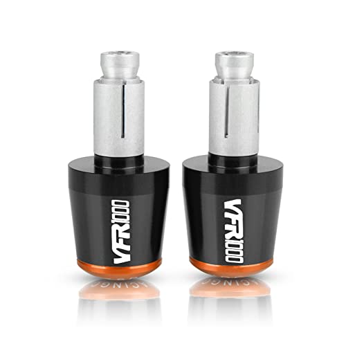 Motorrad-Lenkerenden Für VFR1000 VTR 1000 Firestorm 1997–2005 1998. Lenkergriffe, Kappen, Getriebe, Ausgewogene Stecker, Schieber(Black-Orange) von WestCH