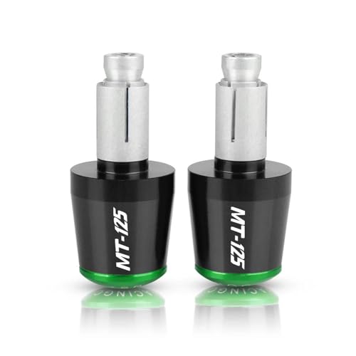 Motorrad Zubehör 7/8 "22 MM Lenker Handgriffe Griff Bar End Kappe Für MT125 MT-125 MT 125 2014-2018 2015 2016 2017(Black-Green) von WestCH