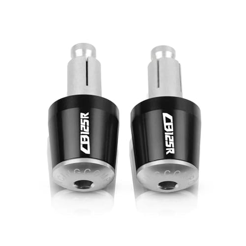 Motorrad Zubehör Racing Lenker Handgriffe Griff Bar Ends Kappe Stecker Für CB125R CB125 CB 125 R 125R 2011-2020 2019(Black-silver) von WestCH