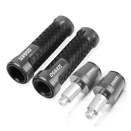 SCR950 Lenker Handgriffe FÜR SCR950 SCR 950 2017 2018 2019 2020 2021 Motorrad Zubehör Griff Bar Kappe Endet Stecker(Grey) von WestCH