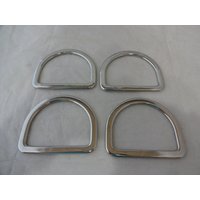 4 Neue 3 "Edelstahl Brustkragen Flache Sattel Dees Western Pferd Tack Hardware von WestCoastTack