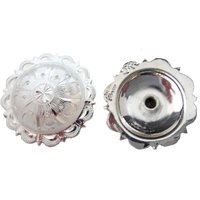 Neues Paar Hansen Western Gear Chicago Screw Back Conchos Kansas Silberplatte Pferd Tack Hardware von WestCoastTack