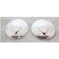 Neues Paar Polierte Diamant Hansen Western Zahnrad Chicago Zurück Schrauben Conchos Silberplatte Retro Pferd Tack Hardware Neues Paar Polierte Diamant Hansen Western Zahnrad Chicago Zurück Schrauben Conchos Silberplatte Retro Pferd Tack Hardware von WestCoastTack