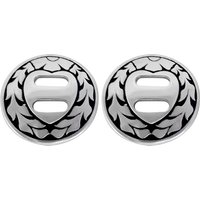 Paar Jeremiah Watt Floral Herz Geschlitzt Conchos Western Pferd Tack Hardware von WestCoastTack