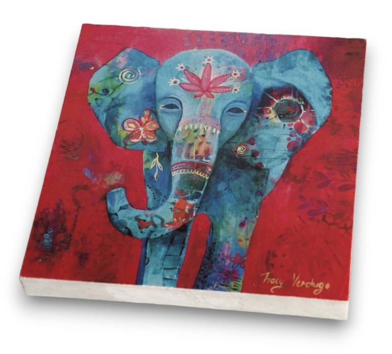 WestCraft Glasuntersetzer Untersetzer aus ECHTEM MAMOR für Glas Tasse, Zubehör für Esstisch, Tisch Küche, Kommode, 1-tlg., Echte Handarbeit von WestCraft