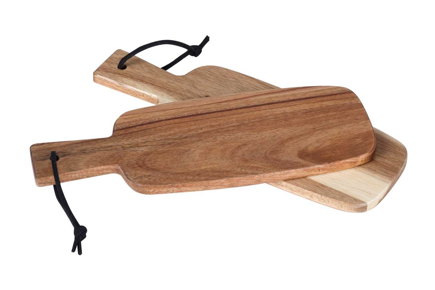 WestCraft Käsebrett Stilvolle mini Holz-Servierbretter mit Griff für Tapas und Co., Holz, (2-St), Schneidebrett, Brettchen, Holz-Brett mit Griff und Aufhängung von WestCraft