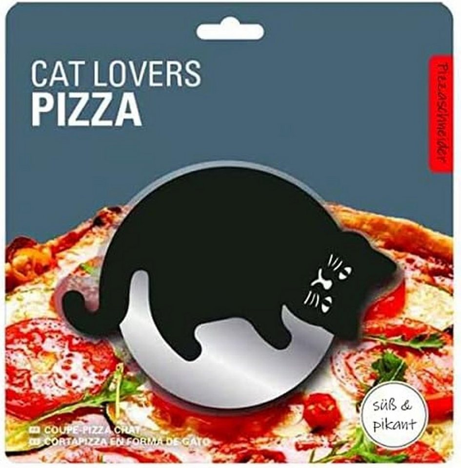 WestCraft Pizzaschneider Pizzaschneider als schwarze Katze, süßer Pizzaroller, Pizzamesser, Pizzarad Pizzateiler Pizza süß von WestCraft