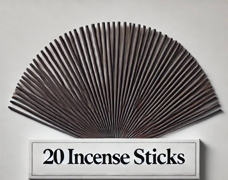 WestCraft Räucherstäbchen HEM Räucherstäbchen Set – verschiedene Duftrichtungen wie Amber, Opium (20er Pack, 20-St), Eukalyptus & mehr – 20 Stäbchen/Packung – Natürliche Aromen aus Indien von WestCraft