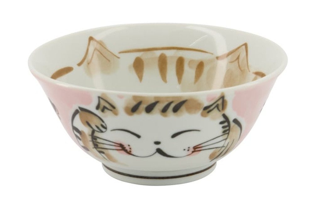 WestCraft Snackschale Tokio Japan Design Katzen Schalen Kawaii Cat Tayo Schüssel Blue & Pink, Porzellan, (1-tlg), Ramen Reis Nudel Suppen Dessert Bowl, Kawaii Cat von WestCraft