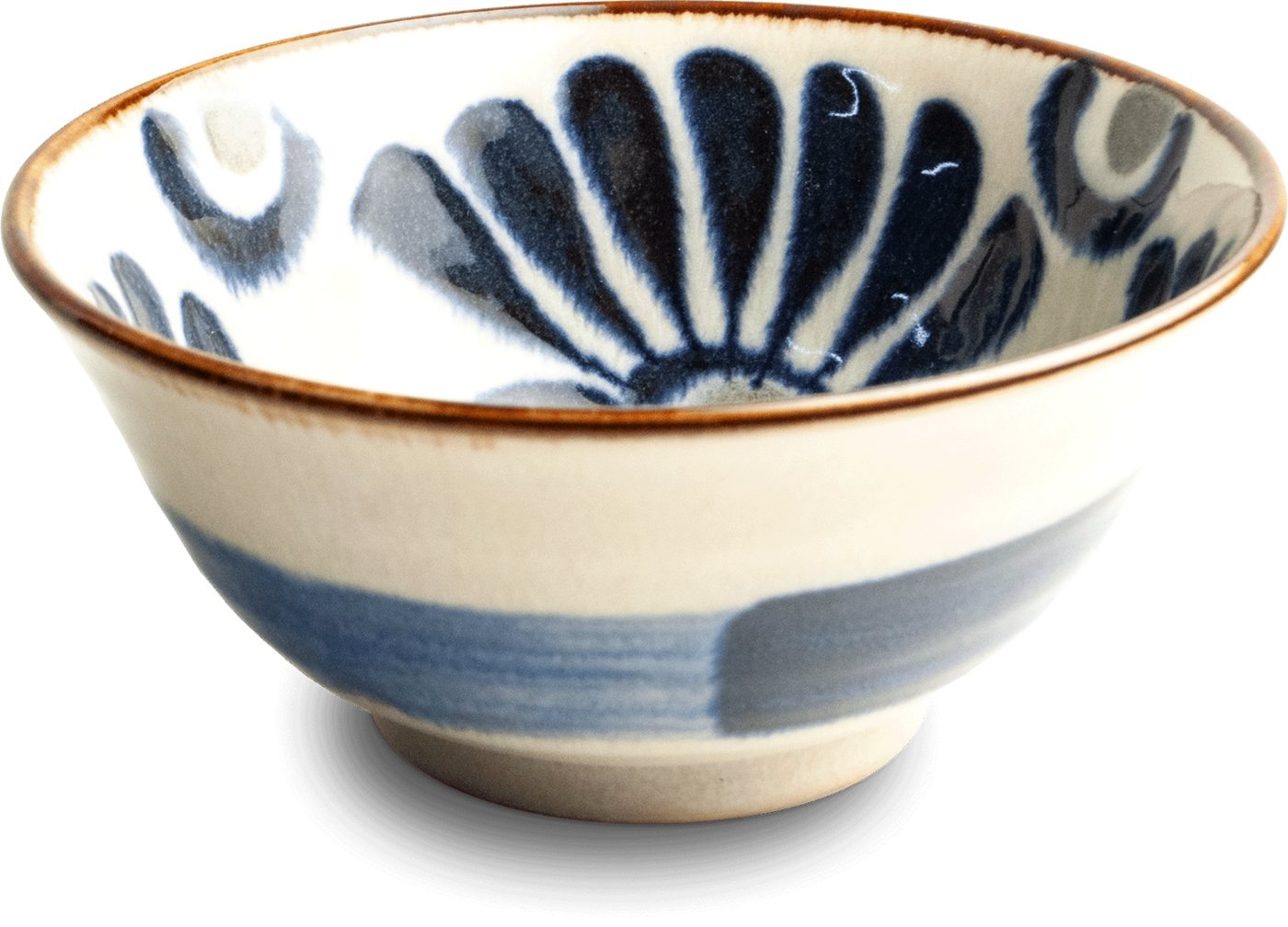 WestCraft Suppenschale Japan-Bowls ASIATICA, Ramen Bowl Schalen aus Porzellan, Hinagiku blau, Porzellan, (1-tlg), Hochwertig, asiatische Reis-, Nudel-, Tapas-, Udon-, Müsli-Schüssel von WestCraft