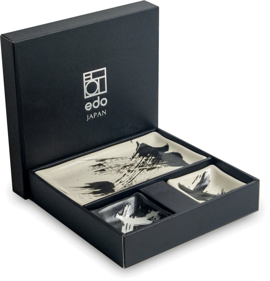 WestCraft Sushiteller SUSHI TELLER SET, Sushi Geschirr Set, Mehrteiliges Sushi-Set, (6 St), für 2 Personen Sushi-Teller, Schalen und Essstäbchen versch. Designs von WestCraft