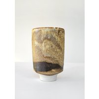 Dümler & Breiden Blumenvase Fat Lava Sandy Beige Braun Mid Century Modern Retro von WestEstStudio