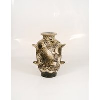 Vintage Dümler & Breiden Texturierte Kaffee Braune Schäumende Keramik Fat Lava Krug Vase Retro West German Pottery Art Scorched Earth Wgp Wgc von WestEstStudio
