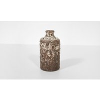 Vintage Kurt Tschörner Ruscha Fat Lava Keramik Soliflore Vase Scorched Earth Mocca Braun Texturiert Westdeutsche Kunst Mid Century Modern von WestEstStudio