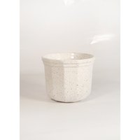 Vintage Mid Century Modern Übertopf Scheurich Keramik Dalmatiner Blumentopf Op-Art West Germany Wgp von WestEstStudio