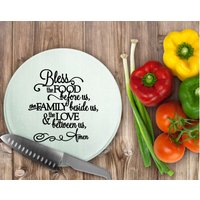 Glas Schneidebrett, Kleine Segne Essen, Heiße Platte, Löffel Rest von WestLilyDesigns