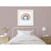 Regenbogen Aquarell Druck, Gedeckter Kinderzimmer Dekor, Kunstdruck, Boho Druck von WestOakWatercolor