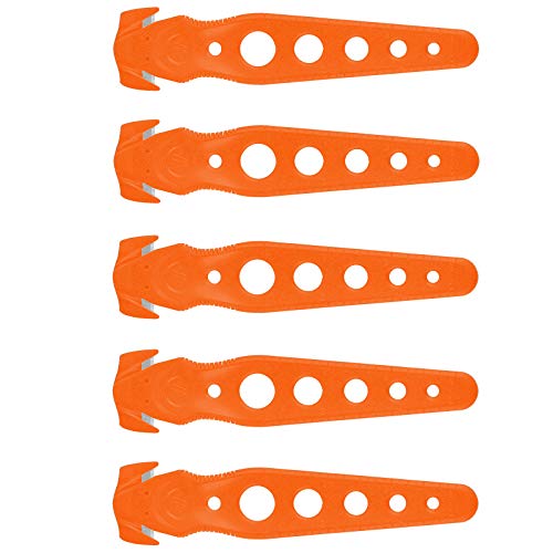 WESTCOTT Sicherheits-Paketmesser Set mit 5 Stück, orange, E-84105 00 von Westcott