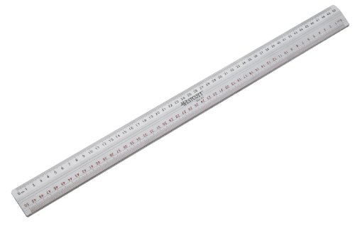 Westcott E-10113 00 Schneidelineal aus Metall,silber,50 cm (1 Stück) von Westcott