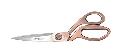 Westcott E-16459 00 Vintage Schere, 9 cm Edelstahlklingen, Griff in Kupferoptik, 20,4 cm von Westcott