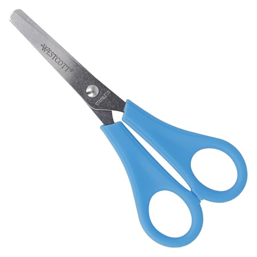 Westcott Kinderschere Blau Rechtshänder | Schere mit integrierter 5 cm Skala | Bastelschere 13 cm (5") ideal für Kinderhände | Sicherheit durch abgerundete Spitze | E-21592 00 Westcott Kinderschere Blau Rechtshänder | Schere mit integrierter 5 cm Skala | Bastelschere 13 cm (5") ideal für Kinderhände | Sicherheit durch abgerundete Spitze | E-21592 00 von Westcott
