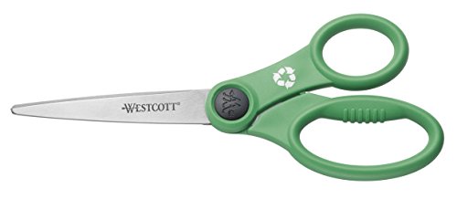 Westcott E-32180 00 Schere Kleen Earth rostfrei, Kunststoffgriff, 21 cm, grün von Westcott
