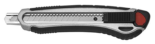 Westcott E-84024 00 Cutter Aluminum Alloy mit Softgrip-Griff, Klingenbreite 9 mm, grau/schwarz von Westcott
